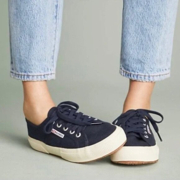 Superga Cotu Sneaker in Navy - Picture 2 of 7